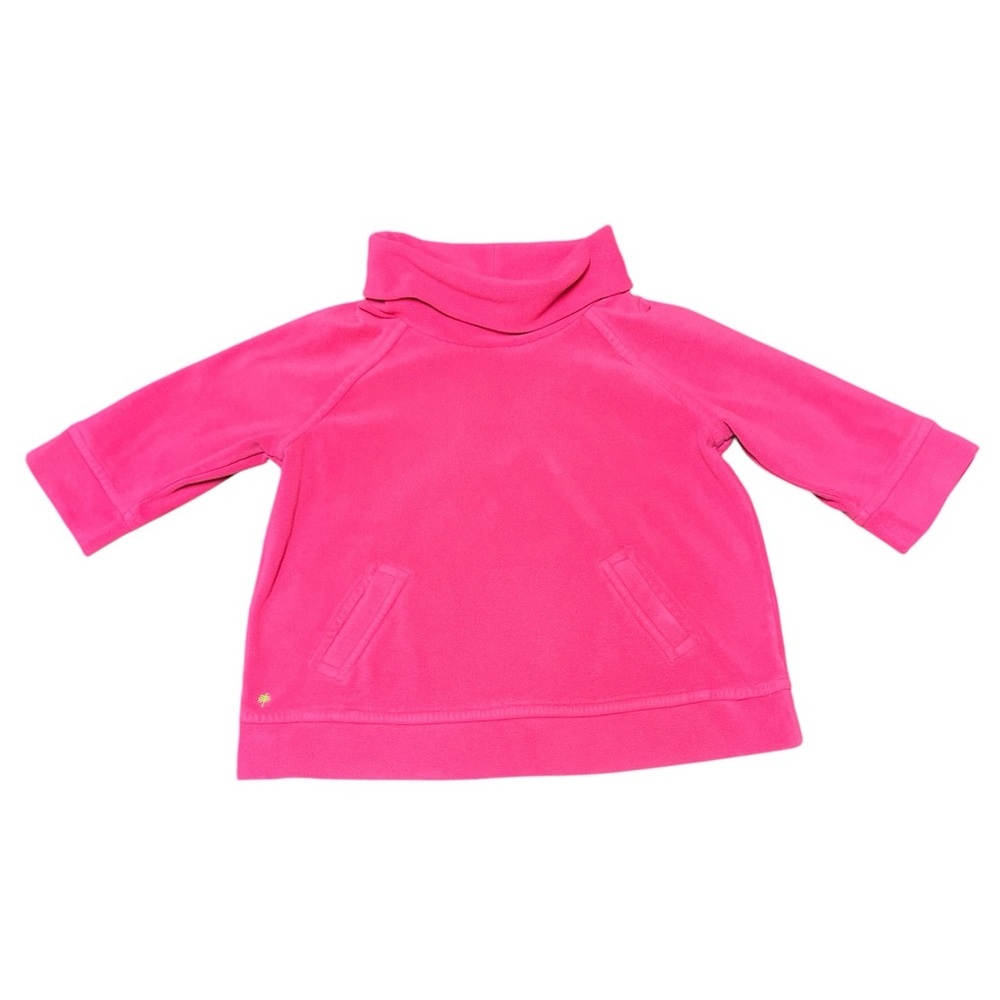 Lilly Pulitzer Women's Cowl Neck Fleece Pullover Size M